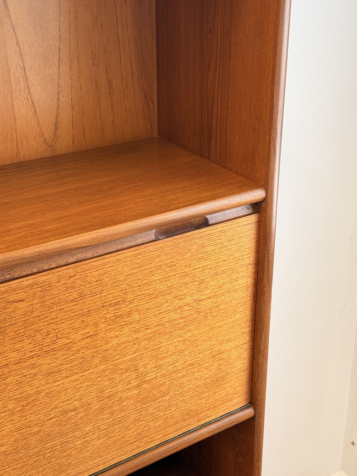 Furniture Turnidge Of London, Mid Century Modern Danish Design Teak Wall Unit photo