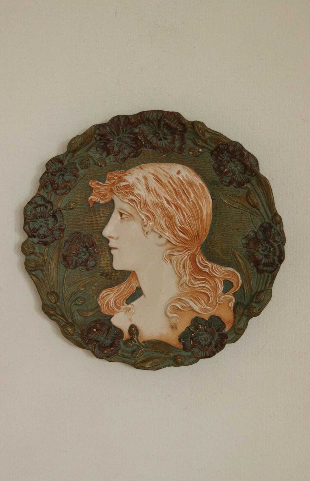 Art Nouveau Decorative Ceramic Plate photo furniture