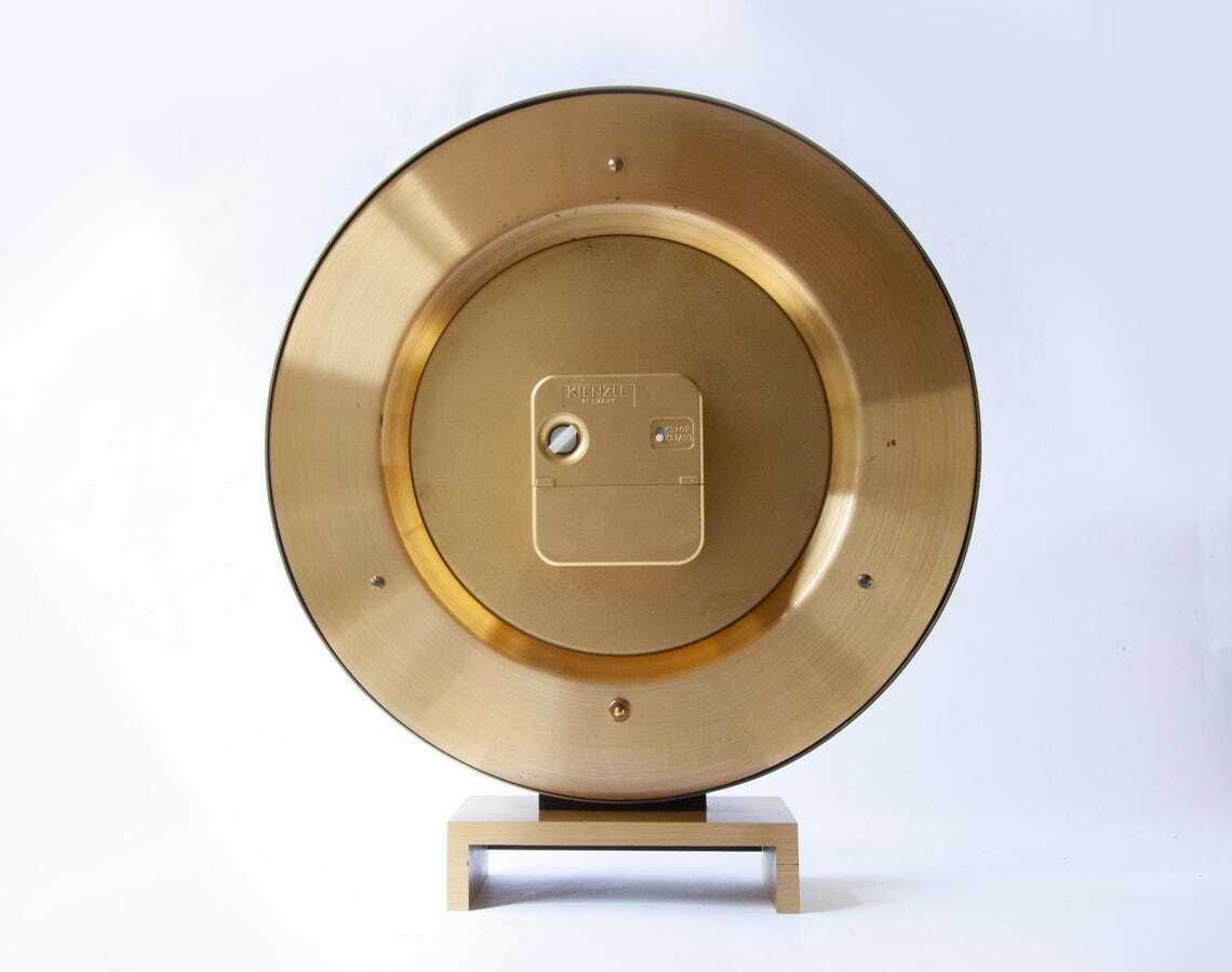 Woonaccessoires XL Kienzle World Time Clock Duitsland Bureau Tafel Mid-Century Bauhaus Art Deco Stijl Modern MCM Heinrich Möller Kantoor photo