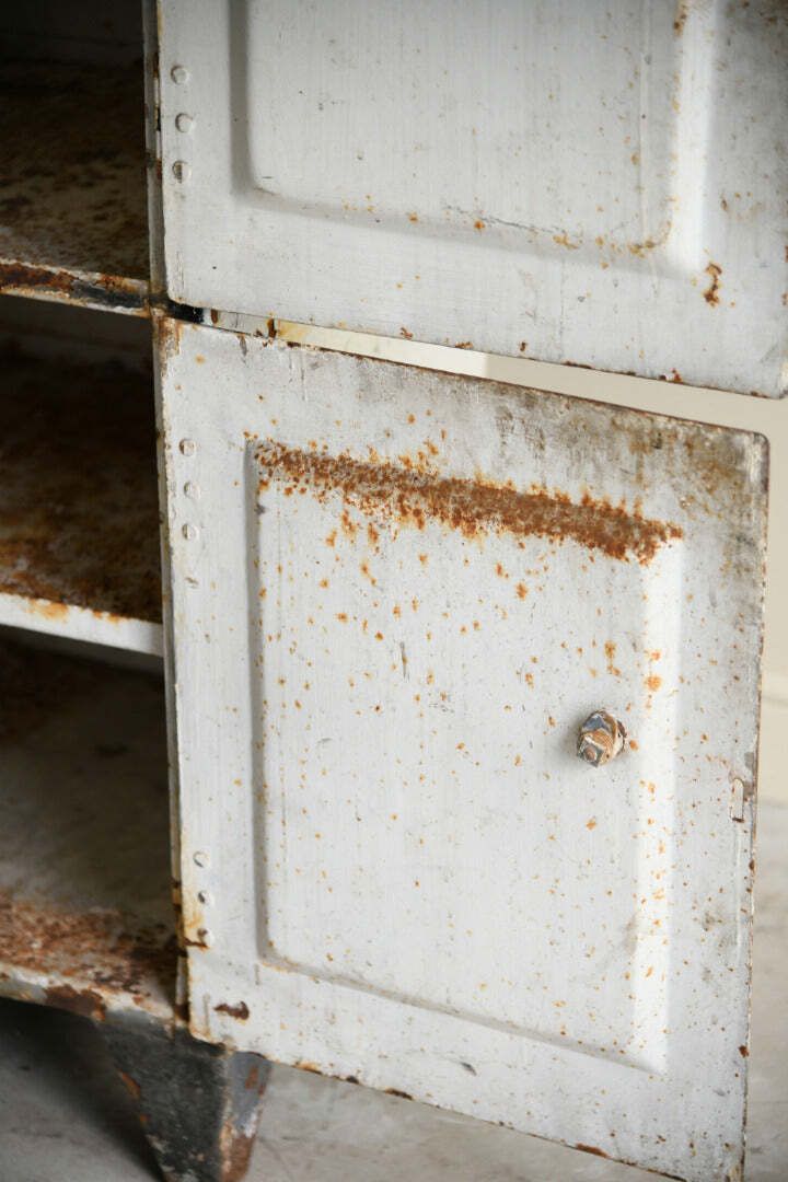 Furniture Original Mid 20th Century Industrial Double Locker photo