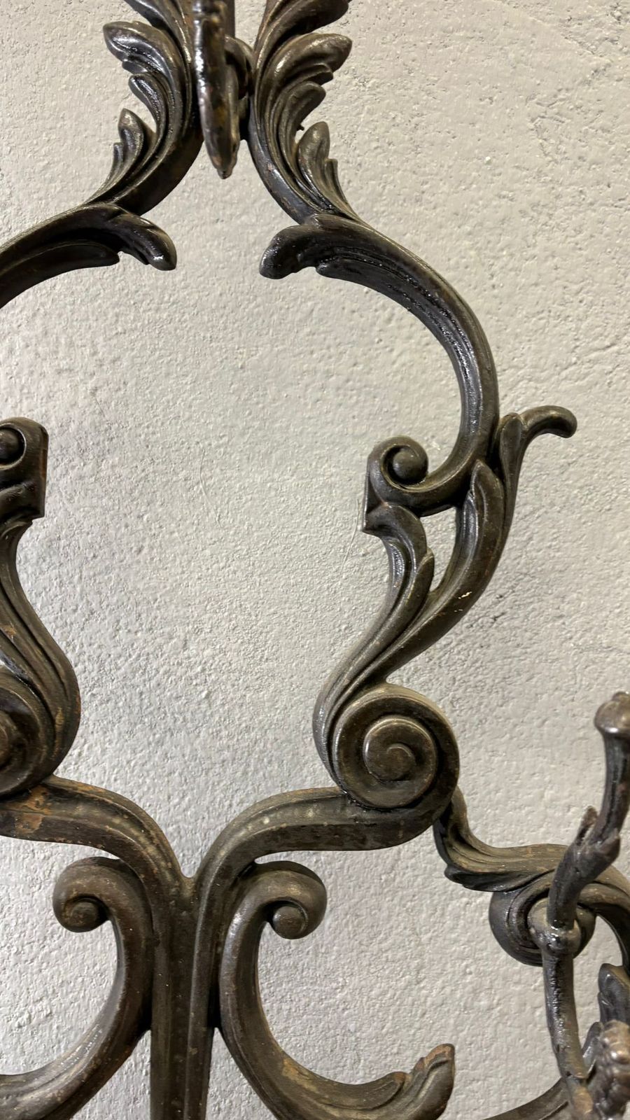 photo for sale Antique Cast Iron Hall Stand, Victorian Coat Rack With Marble Base, Ornate Hall Tree, 19th Century