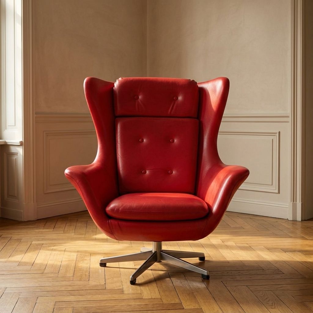 Pair Of High Back Swivel Lounge Chairs Scandinavian Modern Leather & Aluminum By Up Závody Rousínov 1960s Czechoslovakia photo furniture