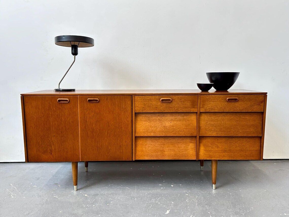 Vintage 1960s Avalon Teak Sideboard Danish Retro G Plan Mid Century