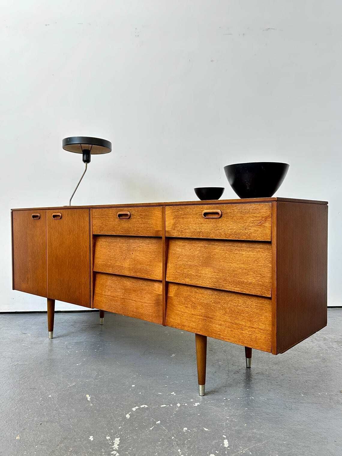 Vintage 1960s Avalon Teak Sideboard Danish Retro G Plan Mid Century photo furniture