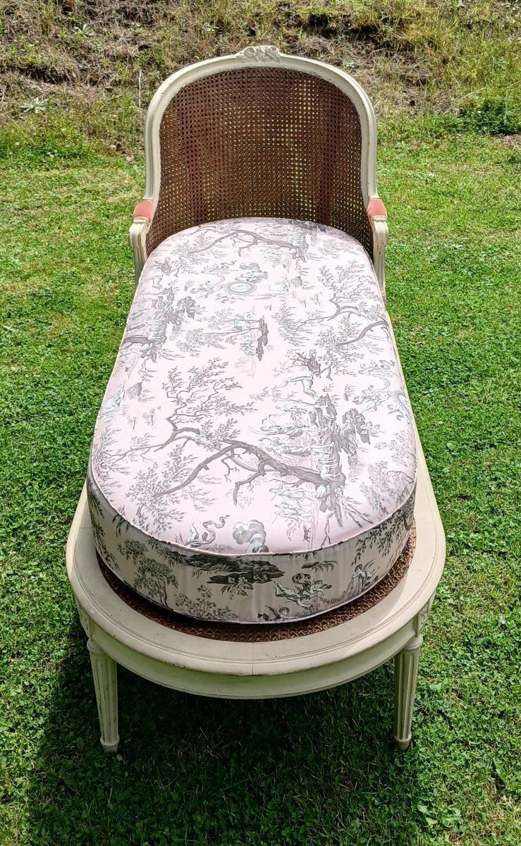 Louis XVI Style Chaise Longue, 19th Century photo Furniture