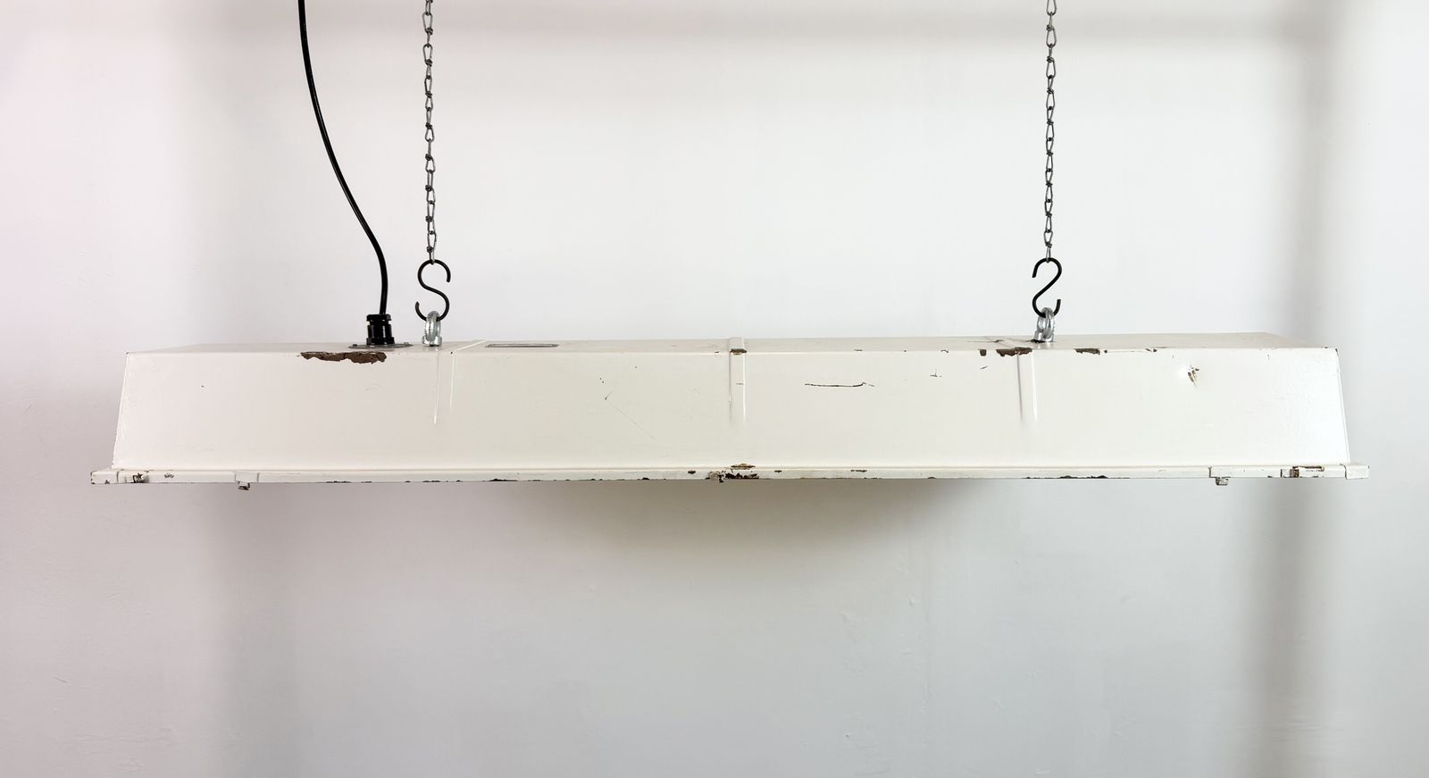 Beige Industrial Hanging Tube Light From Famor , 1970s photo furniture