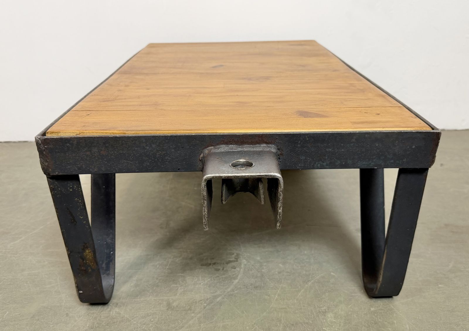 photo for sale Black Industrial Coffee Table Cart, 1960s