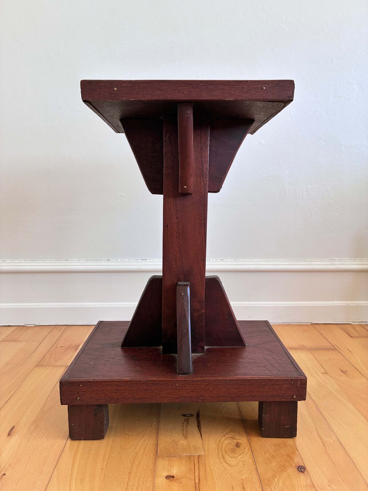 Vintage Arts And Crafts Tile Top Side Table / Plant Stand