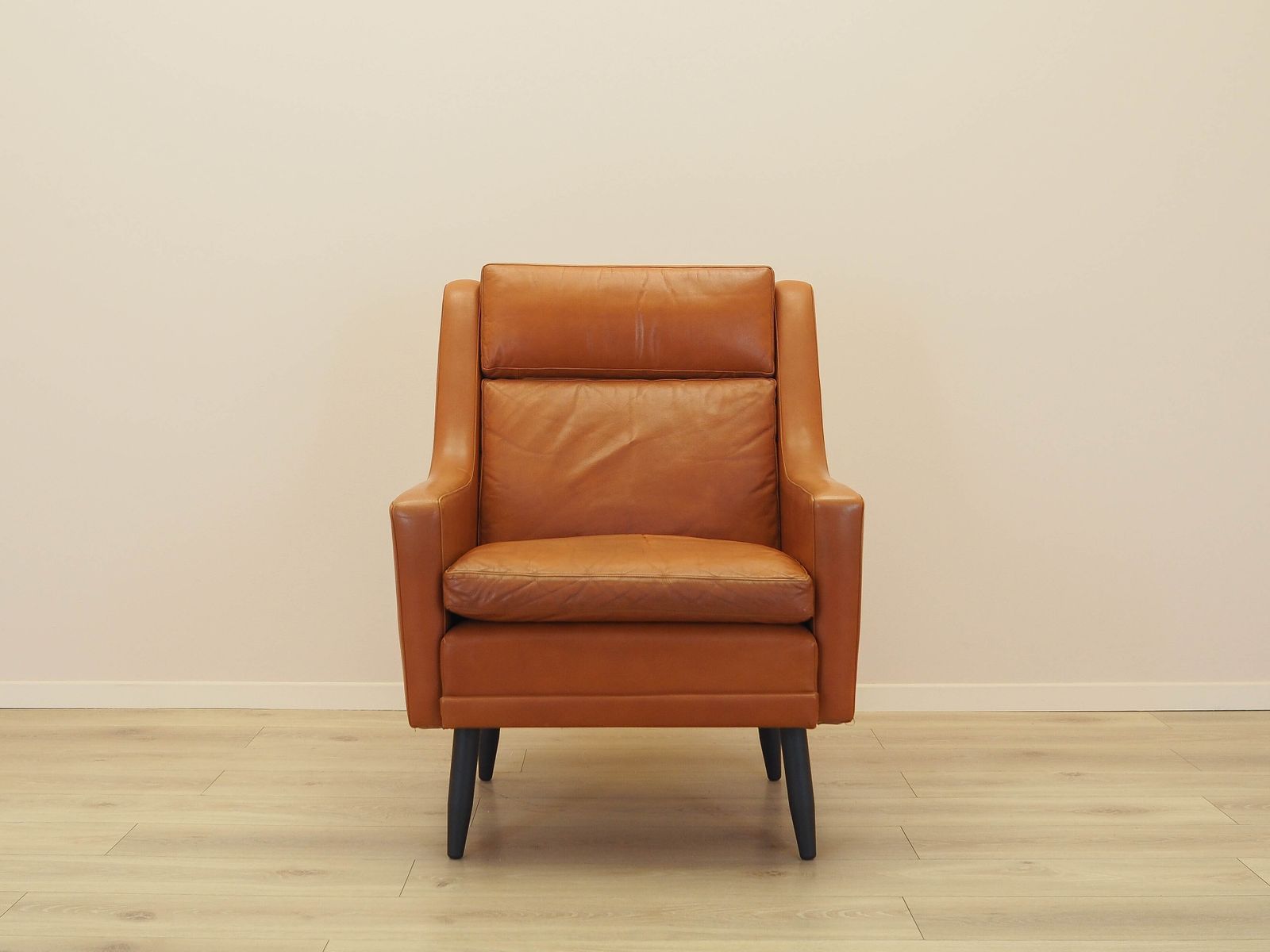 Oranje fauteuil, Deens design, jaren 1970, gemaakt in Denemarken photo furniture
