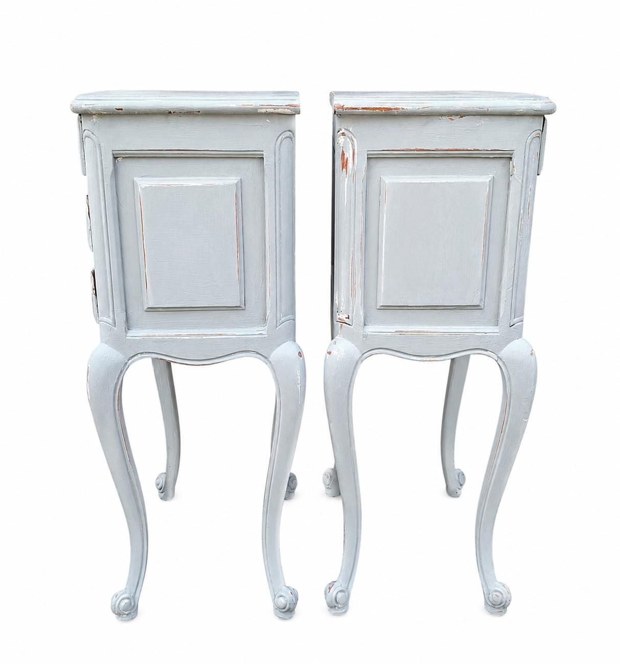 Pair Of Mid Century French Painted Bedside Cabinets photo for sale