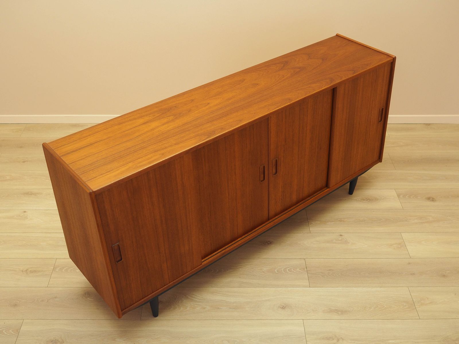 Teakhouten Dressoir, Deens Design, Jaren 1970, Gemaakt In Denemarken photo vintage