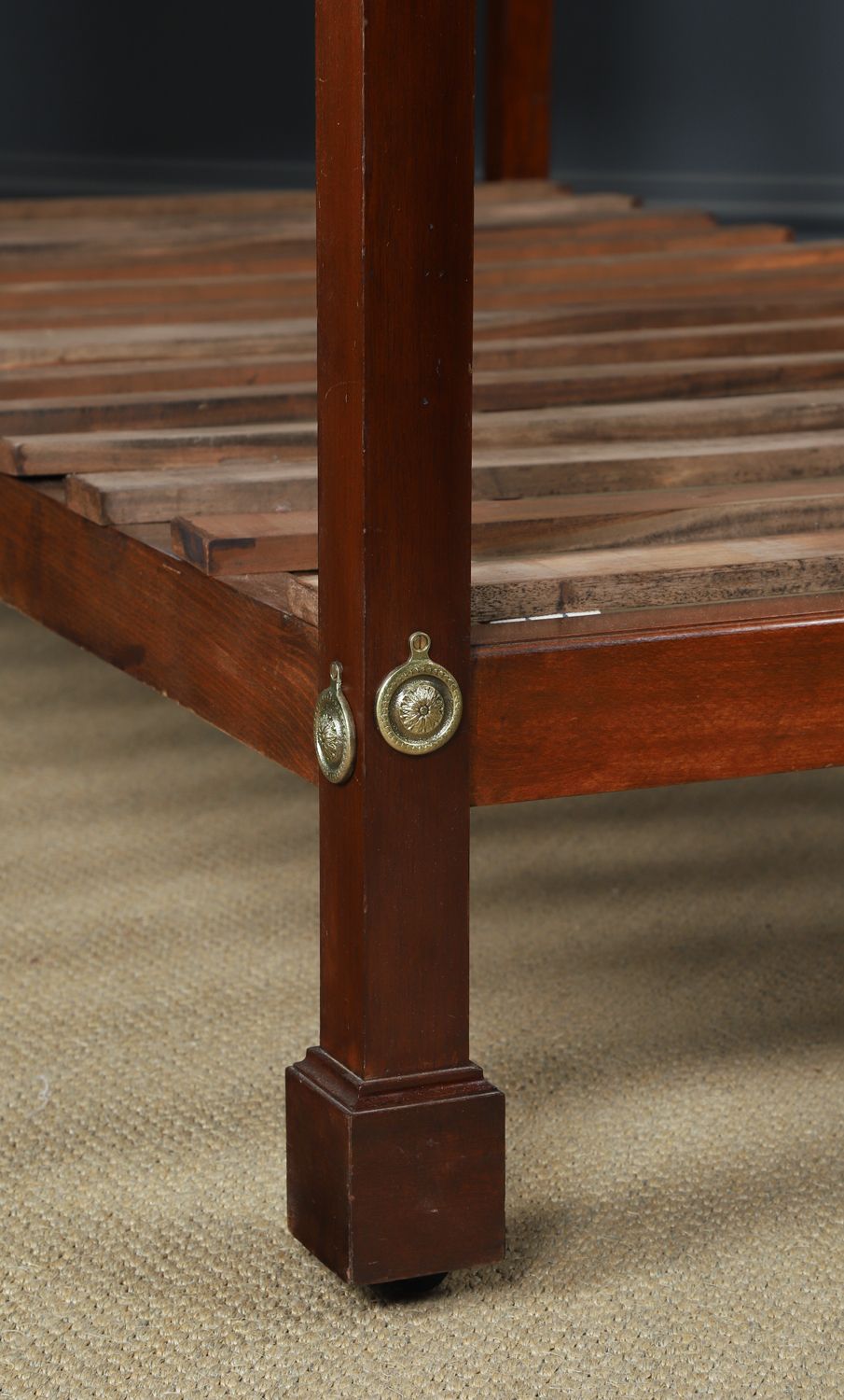 English Edwardian Mahogany 3ft 6” Single Four Post Bed By Heals Of London (Circa 1910) photo buy