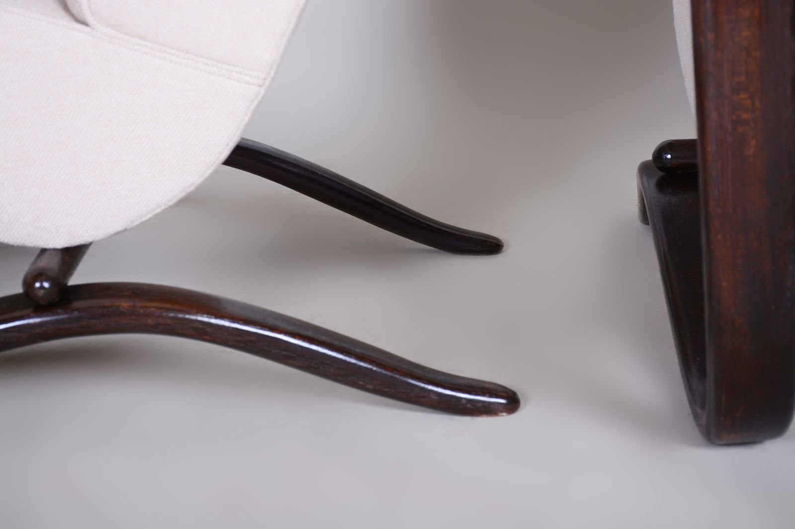 Pair Of Art Deco Beech Armchairs H 269 From Czechoslovakia By Jindrich Halabala photo Furniture