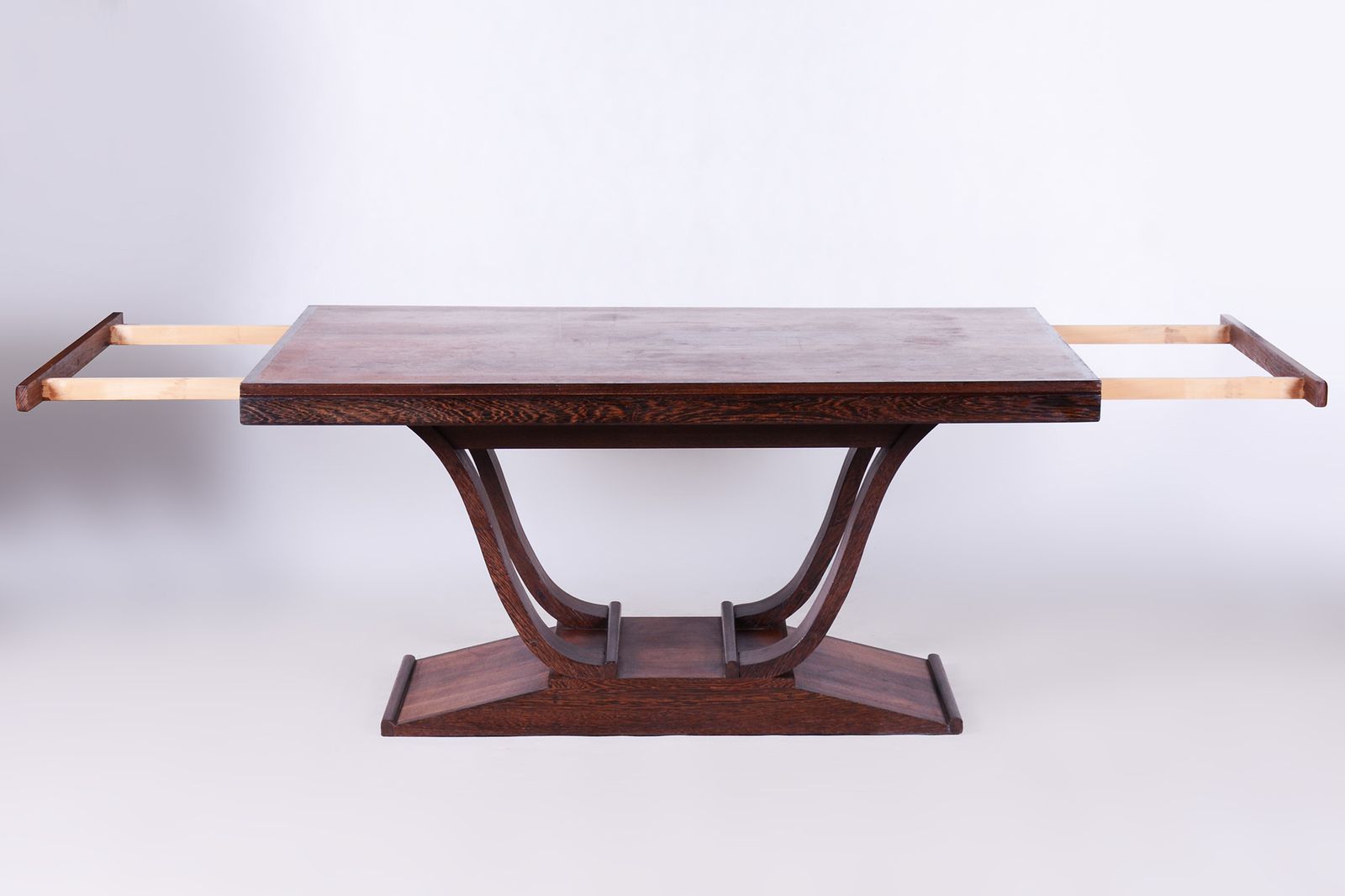 Original Art Deco Folding Dining Table, Wengé, Revived Polish, France, 1920s photo Furniture