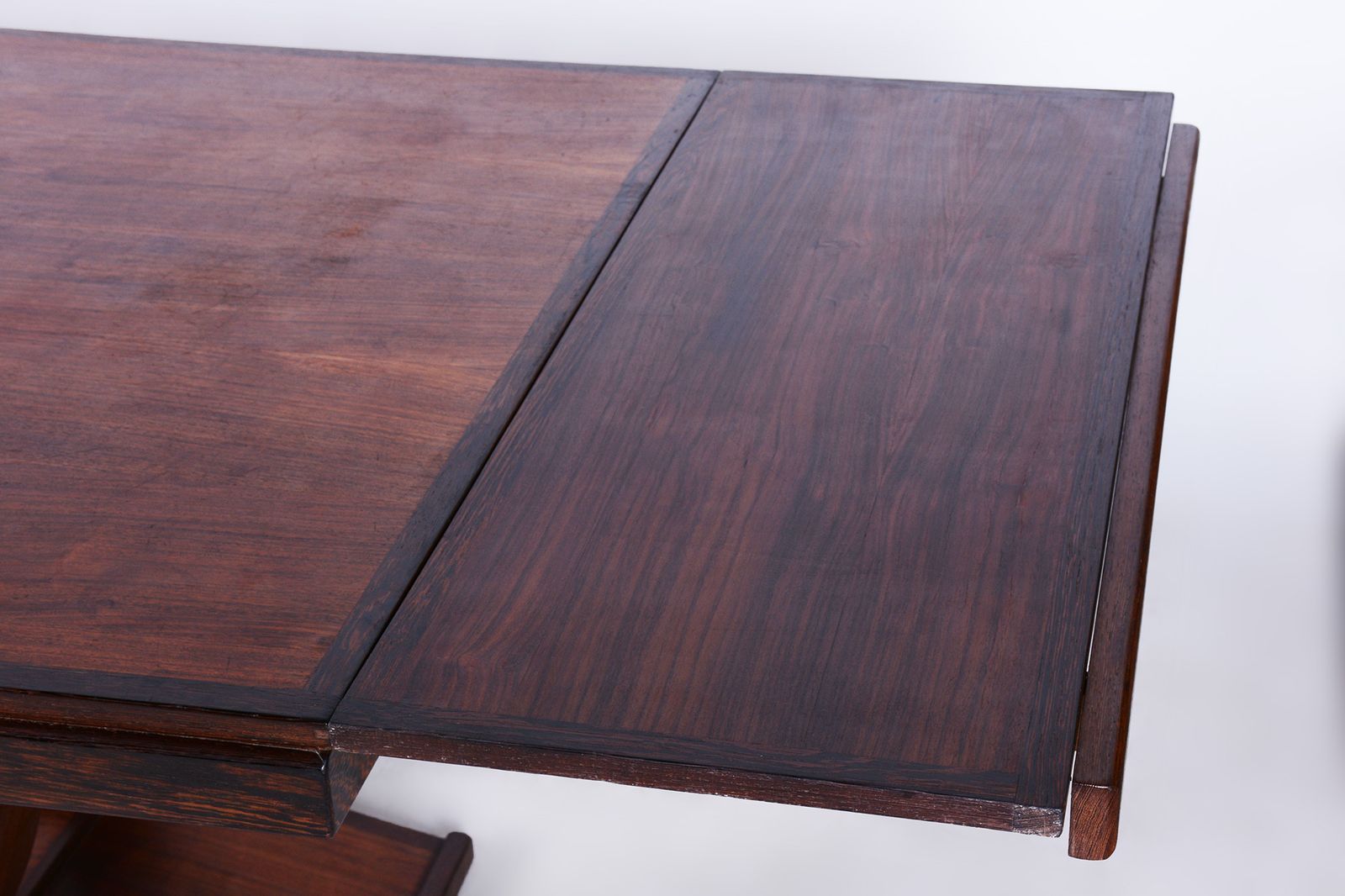 photo furniture Original Art Deco Folding Dining Table, Wengé, Revived Polish, France, 1920s