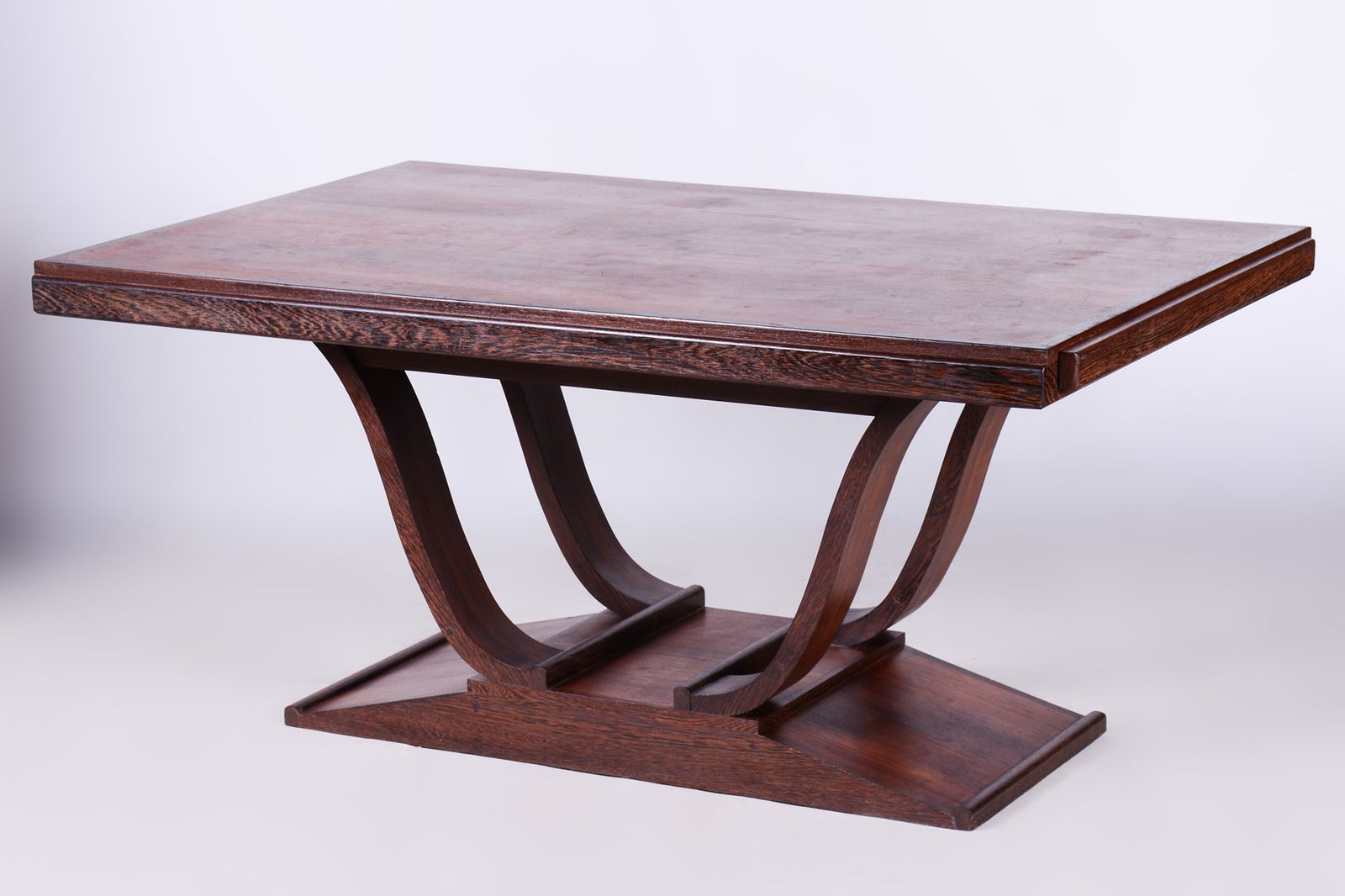 Original Art Deco Folding Dining Table, Wengé, Revived Polish, France, 1920s