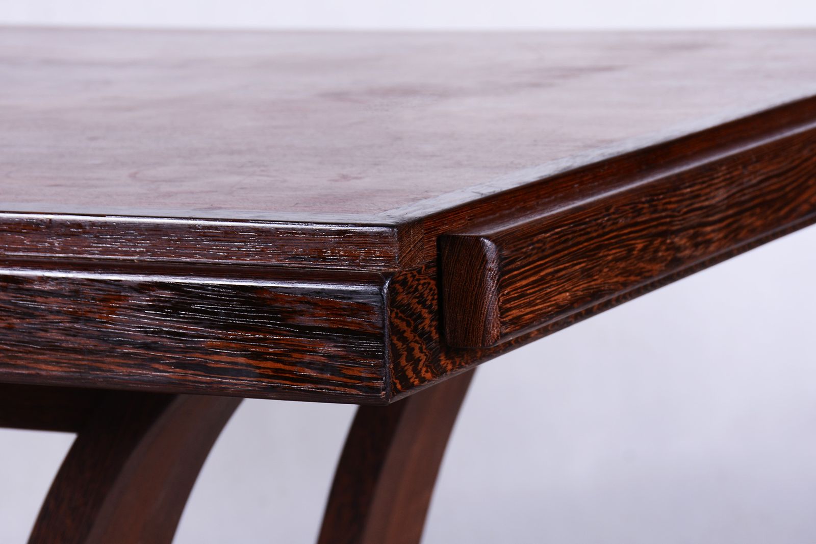 4050.0 Original Art Deco Folding Dining Table, Wengé, Revived Polish, France, 1920s photo