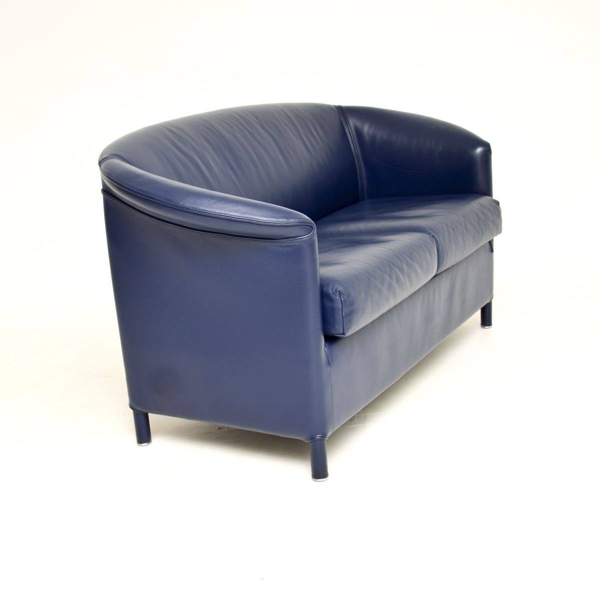 Vintage Leather Two Seat Sofa By Wittmann photo vinterior