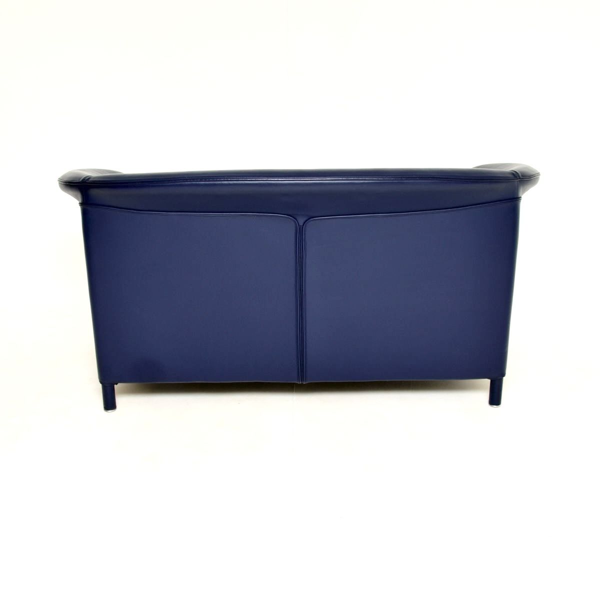 photo furniture Vintage Leather Two Seat Sofa By Wittmann