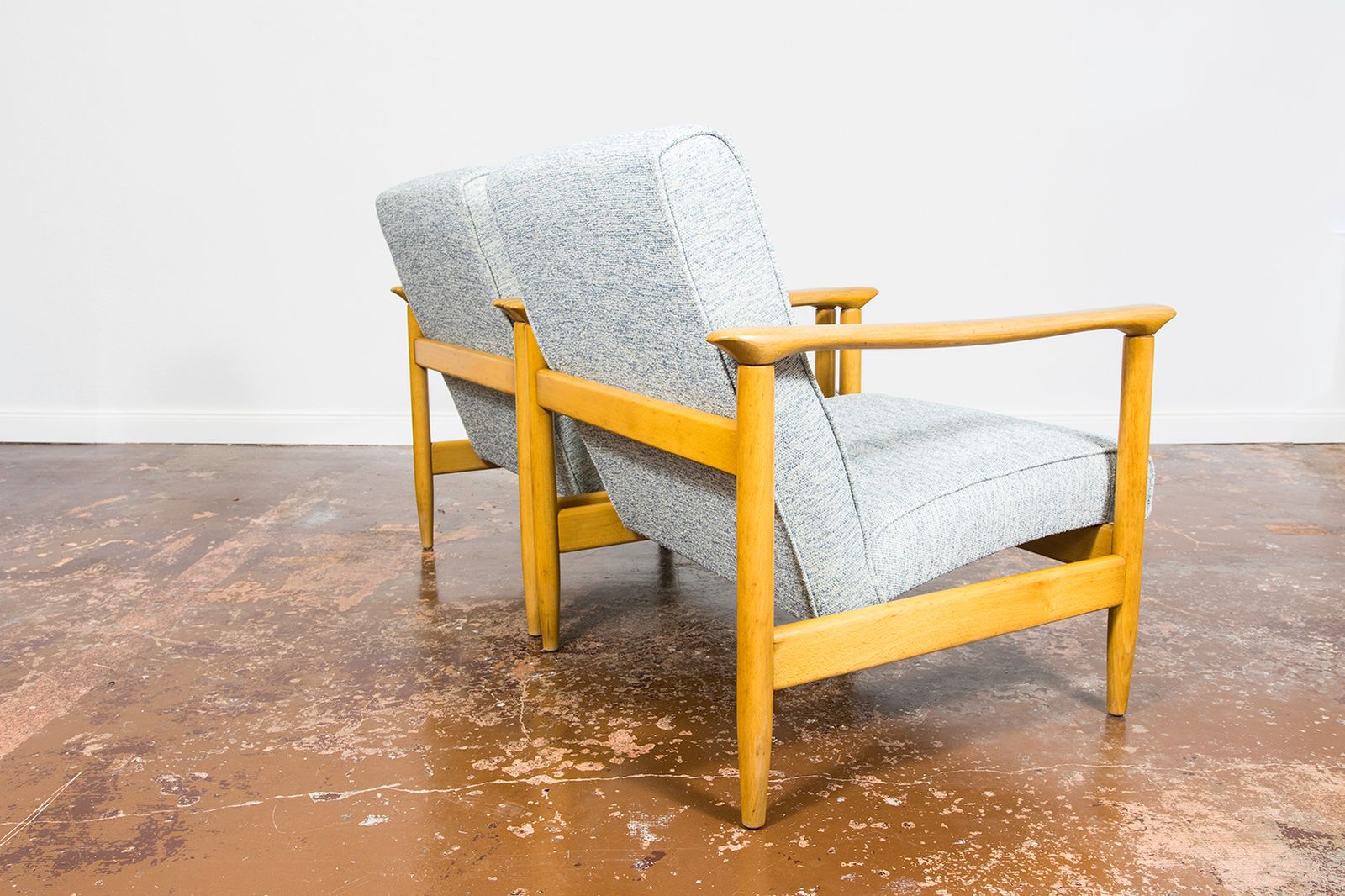 photo vinterior Vintage Fauteuils Gfm 142 Van Edmund Homa, Gfm, Polen, Ca. Jaren 1960, Set Van 2