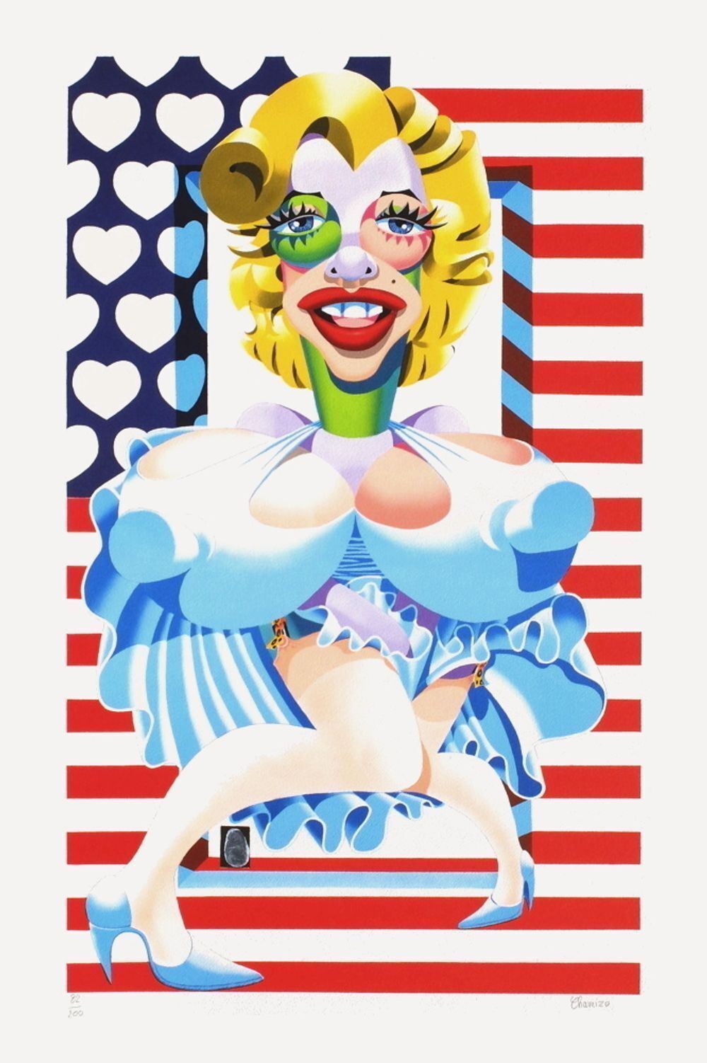 Didier Chamizo Gesigneerde Lithografie Marilyn Monroe 2008