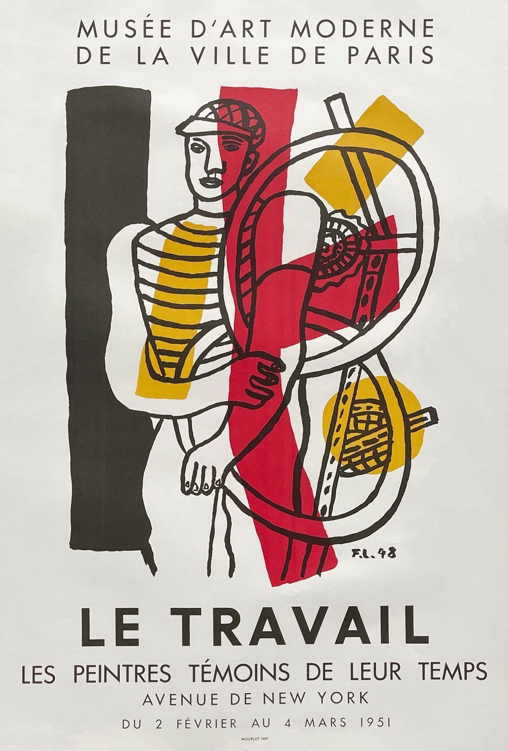 Fernand Léger Poster Expo 51   Musée D'art Moderne De La Ville De Paris