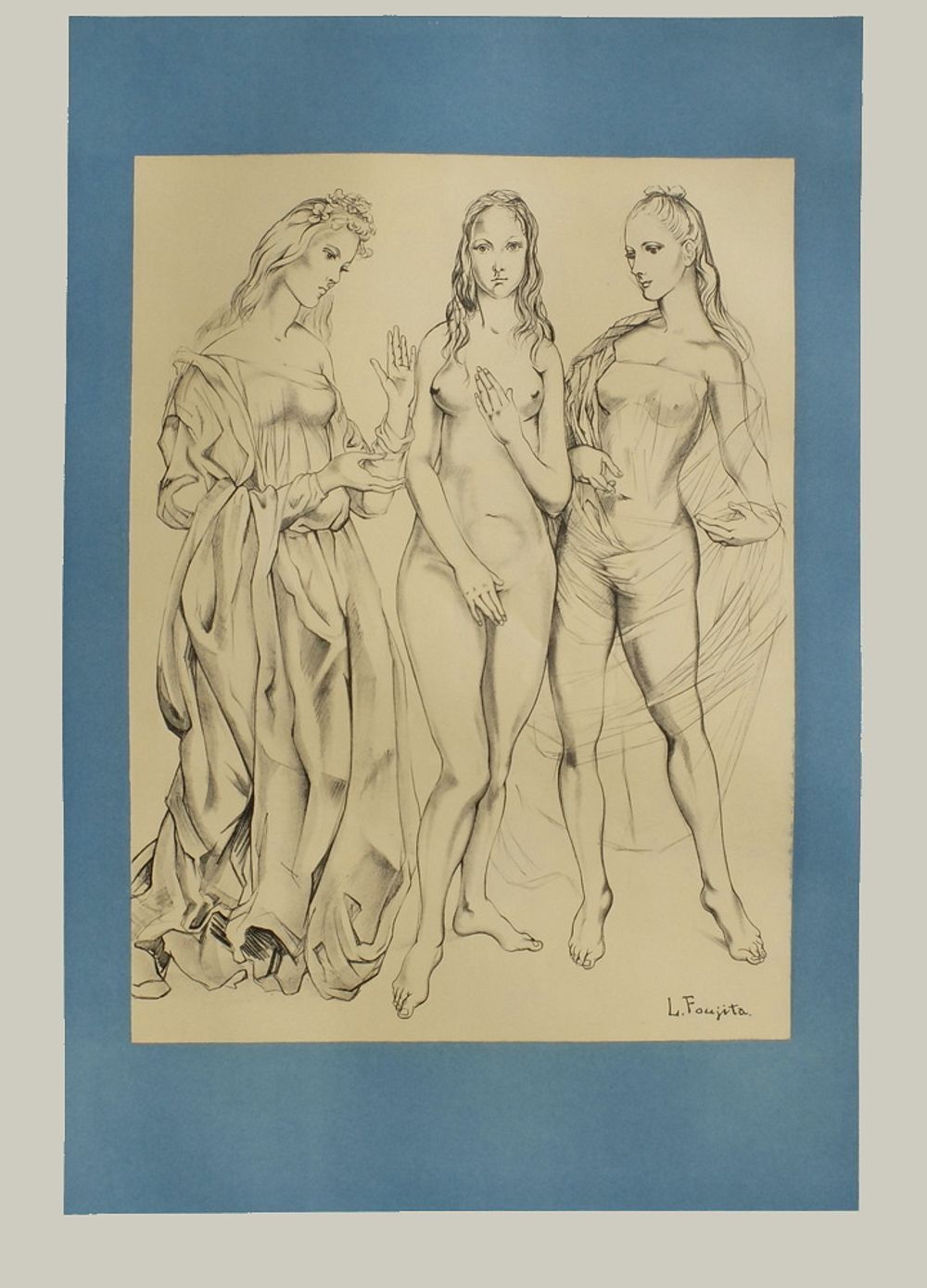 Affiche Tsuguharu Léonard Foujita Expo 60 Musée Galliéra (Avant La Lettre)