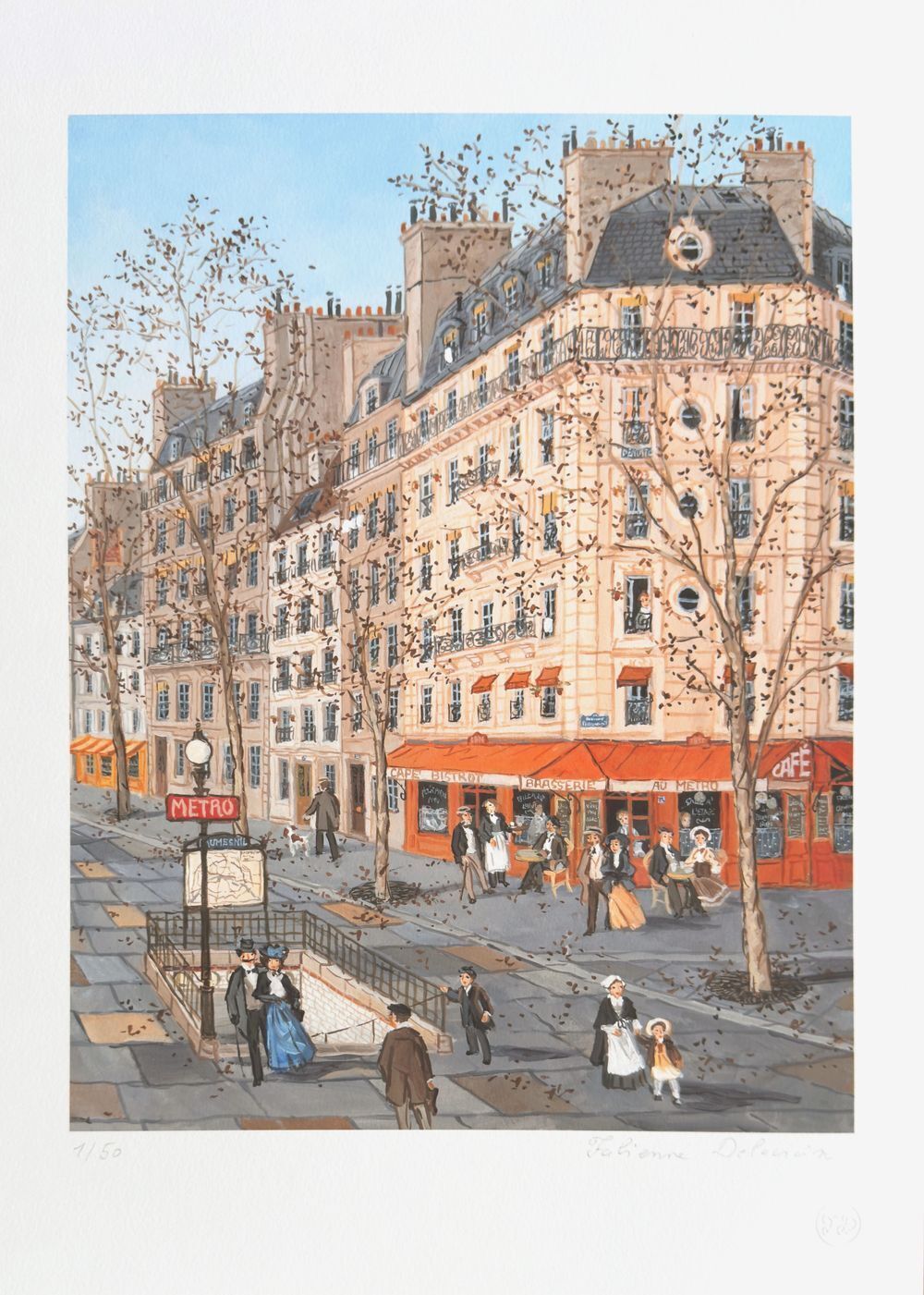 Fabienne Delacroix Gesigneerde Archival Pigment Print Paris   Daumesnil 2024