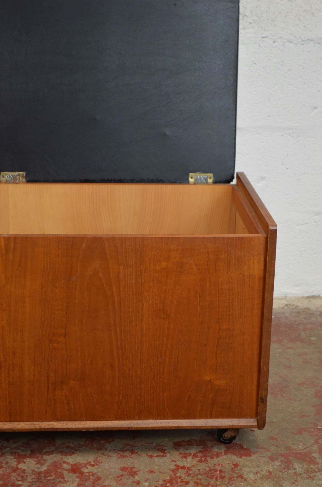 A Mid Century Teak Ottoman / Blanket Box photo Furniture