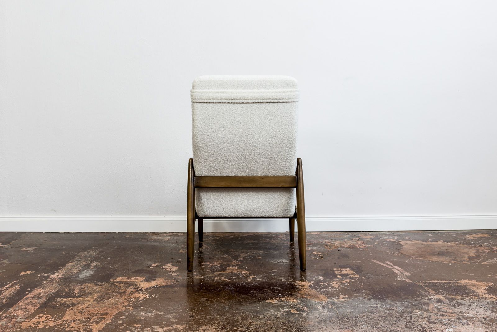 Mid-Century Modern fauteuil met hoge rugleuning van Edmund Homa, GFM, Polen, jaren 1960 photo 800.0