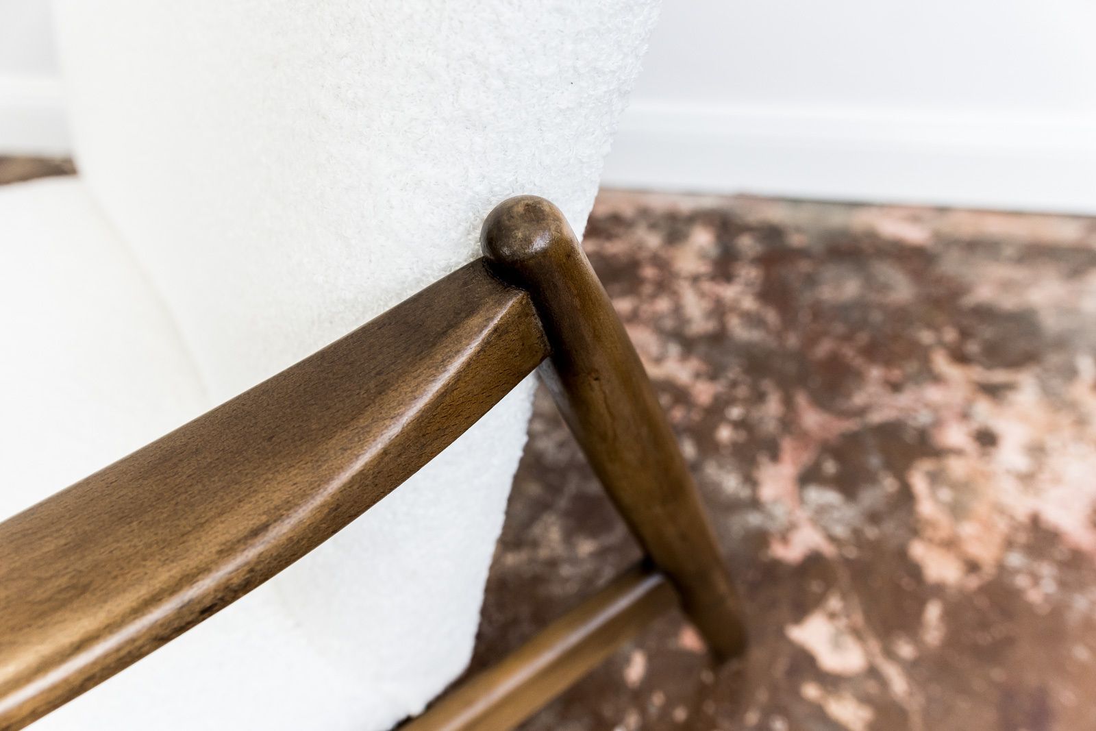 Mid Century Modern Fauteuil Met Hoge Rugleuning Van Edmund Homa, Gfm, Polen, Jaren 1960 photo buy