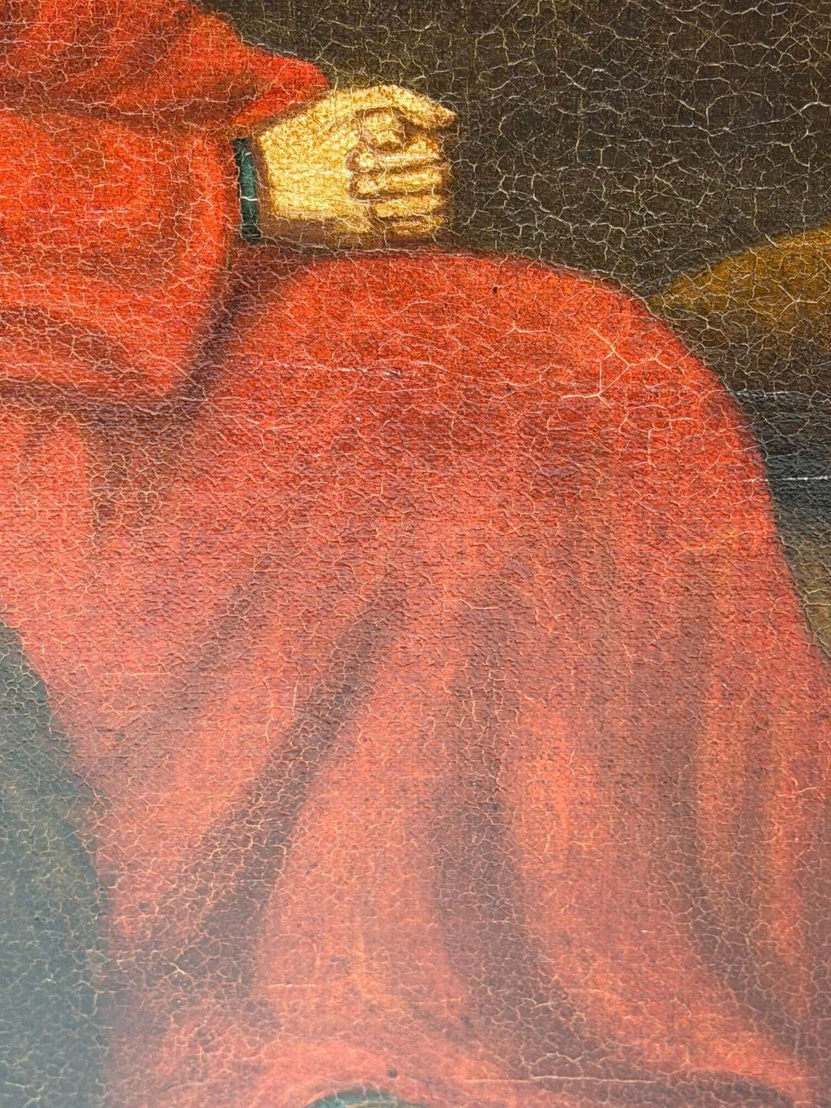 19th Century Oil Painting Daniel In The Lions' Den Attributed Isaac Findler photo vinterior