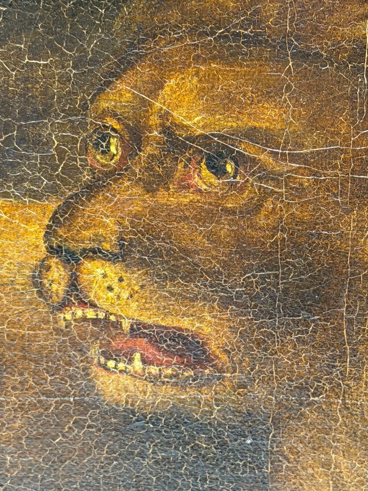 Kunst 19e-eeuws olieverfchilderij Daniel in de Leeuwenkuil, toegeschreven aan Isaac Findler photo
