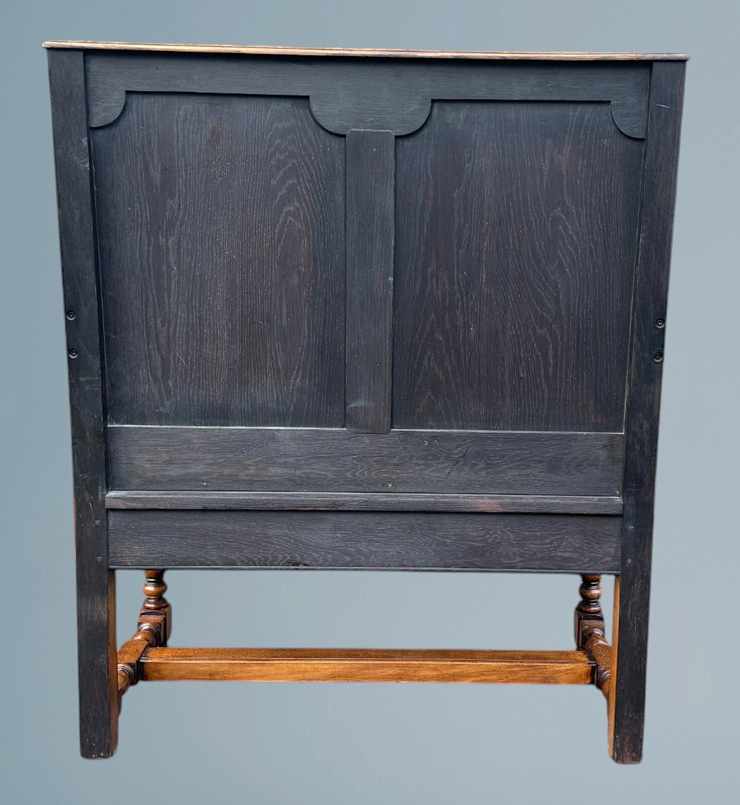 Oak Settle / Oak Hall Seat / Oak Hall Bench photo vintage