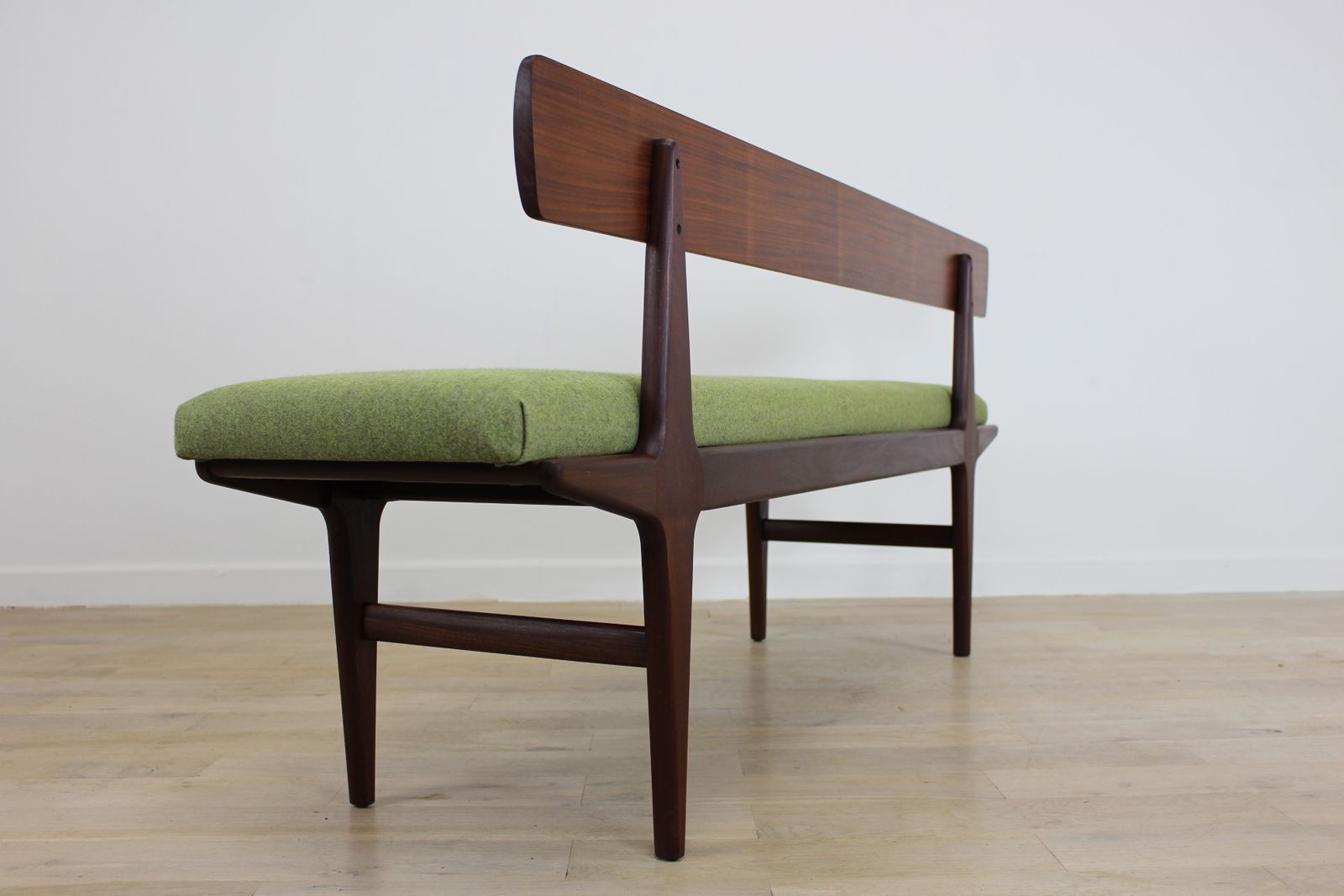 A Younger Afrormosia Teak Bench Designed By John Herbert photo Furniture