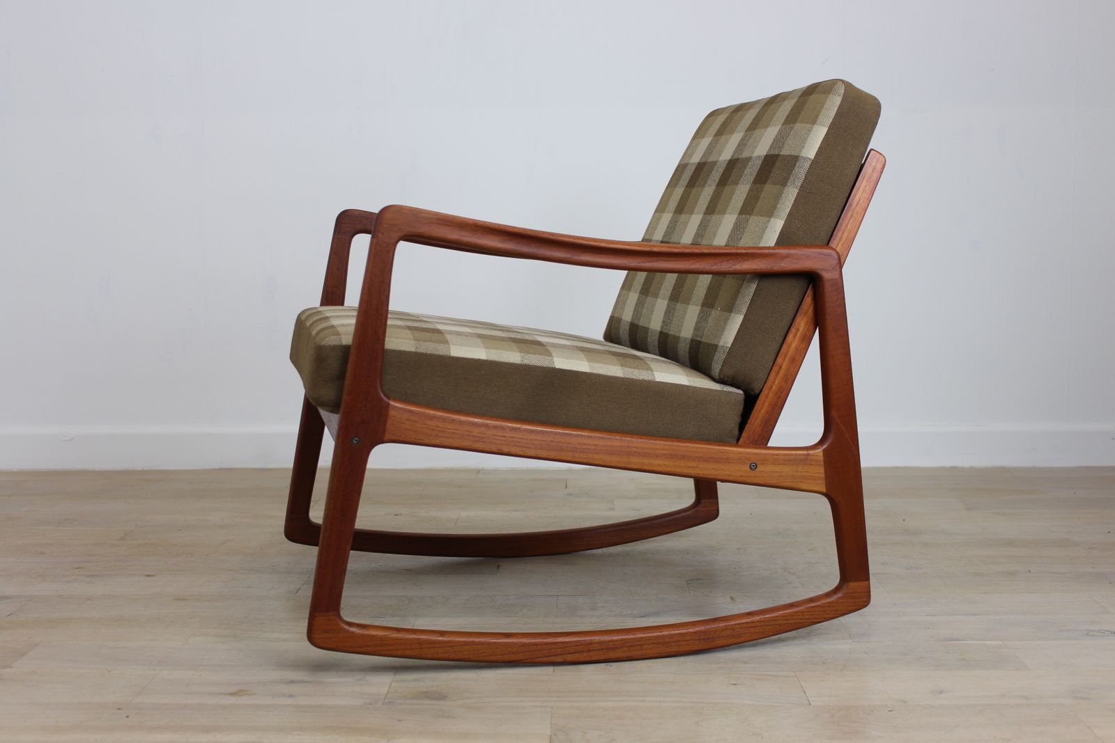 Teak Rocking Chair Fd120 By Ole Wanscher photo Furniture