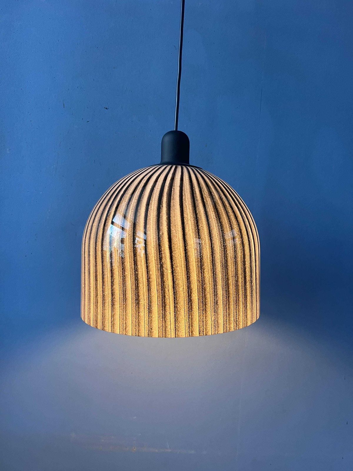 Mid Century Glazen Hanglamp Van Peill & Putzler photo Verlichting