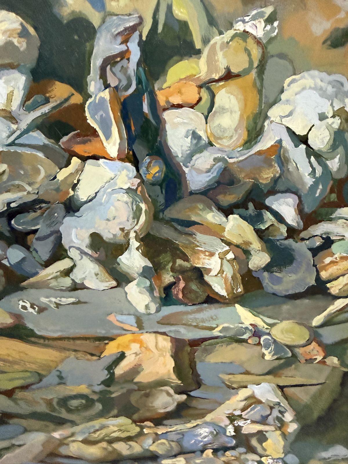 Antoni Pitxot Surrealistisch Abstract Mineraal Landschap Met Rotsvormen Uit Cadaqués Olieverf Op Doek 1987 photo vinterior