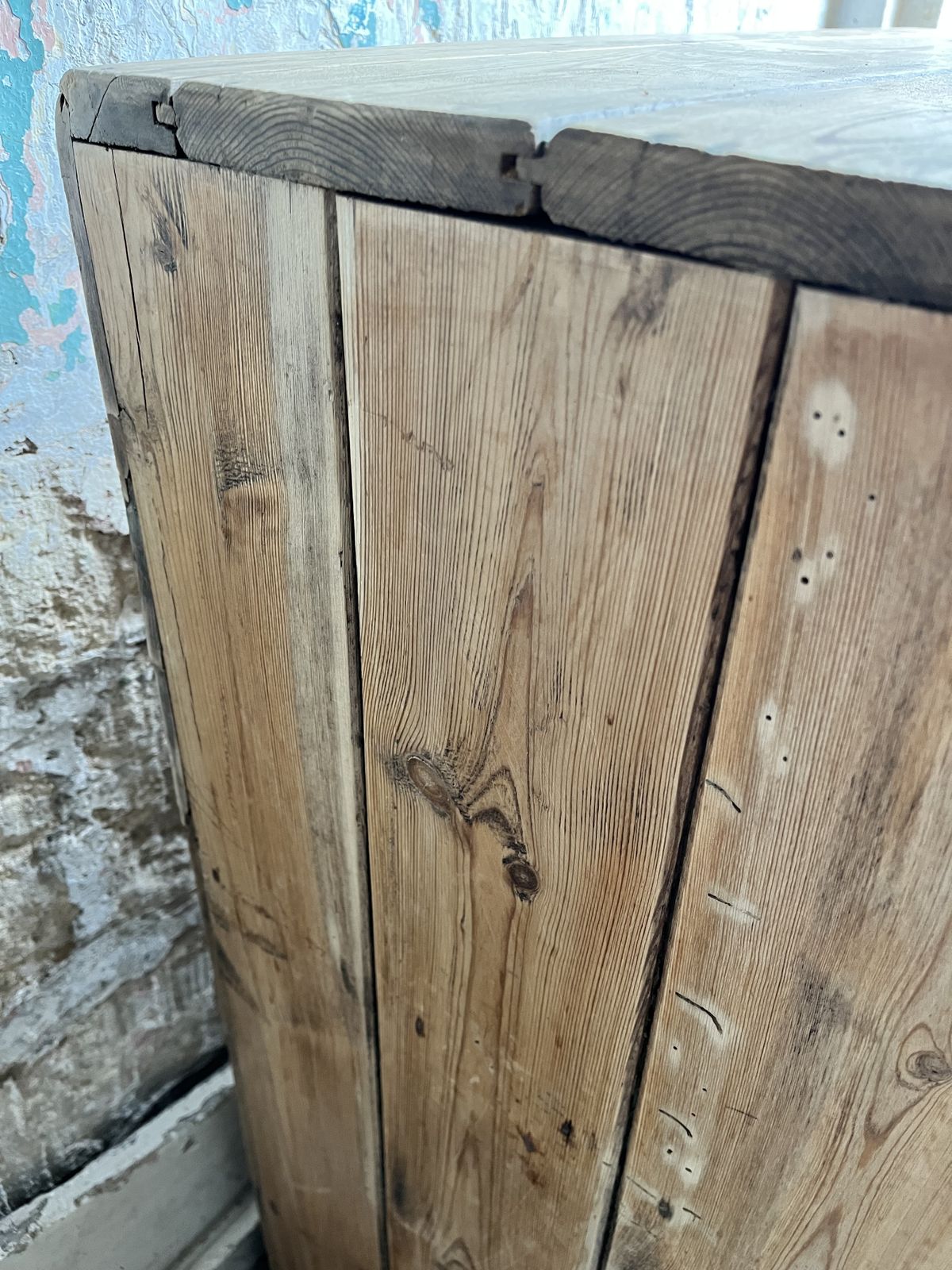 photo furniture Small Victorian Pine Cupboard, 1800s