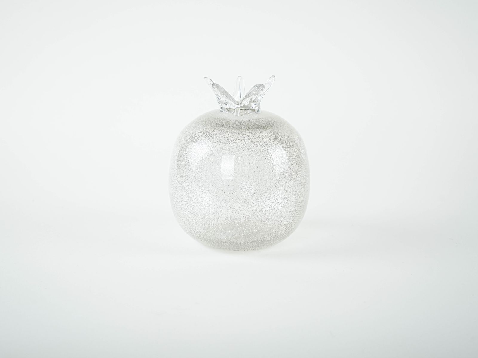 Glass Vase In The Shape Of A Pomegranate, Danish Design, 1970s, Made In Denmark photo furniture