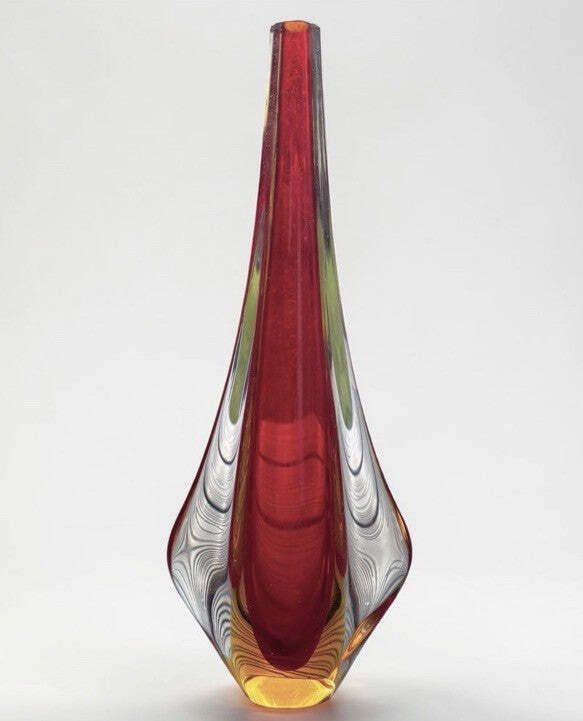Murano Glass Sommerso Vase.