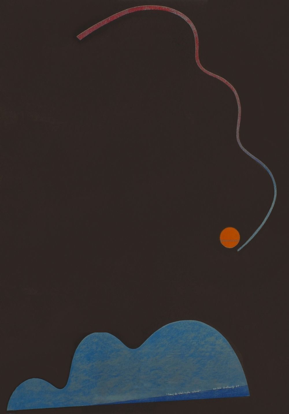 Claude Belleudy Gesigneerde Lithografie L'oeuf De Christophe Colomb 1969