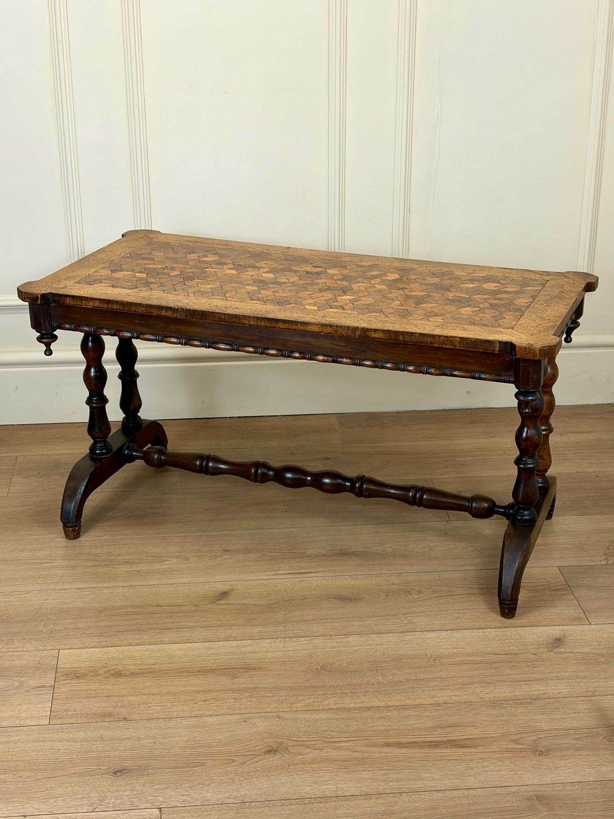Antique Victorian Walnut Parquetry Coffee Table photo 525.0