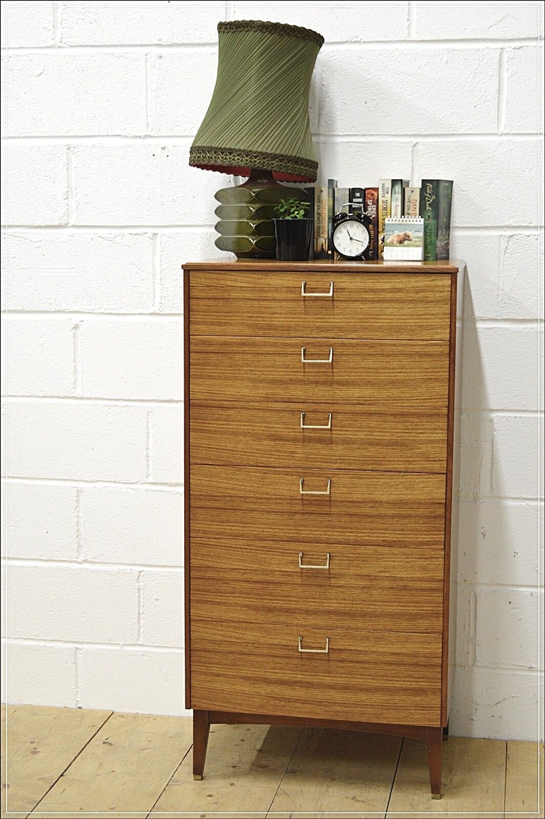 Mid Century Chest Of Drawers Teak Vintage Lebus Danish Design Tallboy Delivery