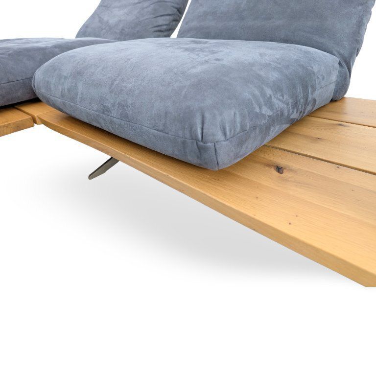 Mobilier Canapé d'angle Koinor Schwof en cuir bleu Bison 69 photo