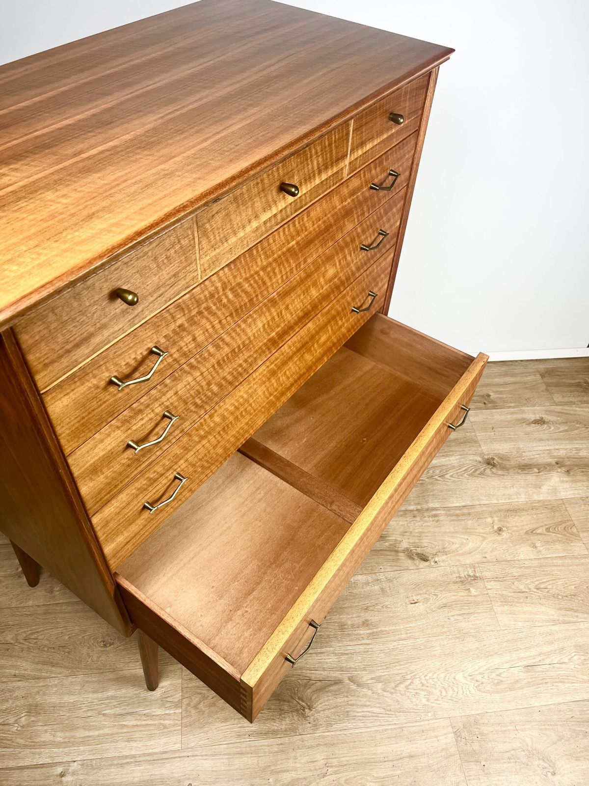photo for sale Alfred Cox Chest Of Drawers In French Walnut British 1950s