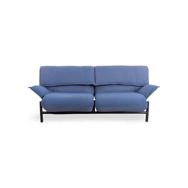 Cassina Veranda Sofa Design Couch Vico Magistretti Fabric Blue