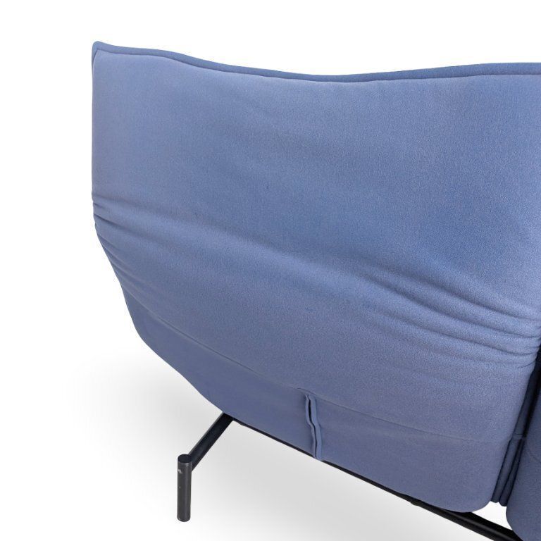 photo vinterior Cassina Veranda Sofa Design Couch Vico Magistretti Fabric Blue