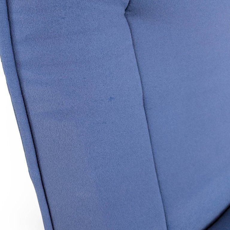 photo buy Cassina Veranda Sofa Design Couch Vico Magistretti Fabric Blue