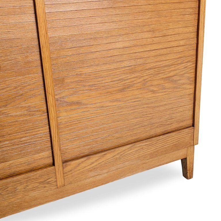 photo for sale Mid-Century Rolluikkast, Ladekast, Eiken, Jaloezie, Kantoorkast